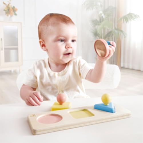 Puzzle Espejo Montessori Hape de madera juguete sensorial seguro anti rotura 5