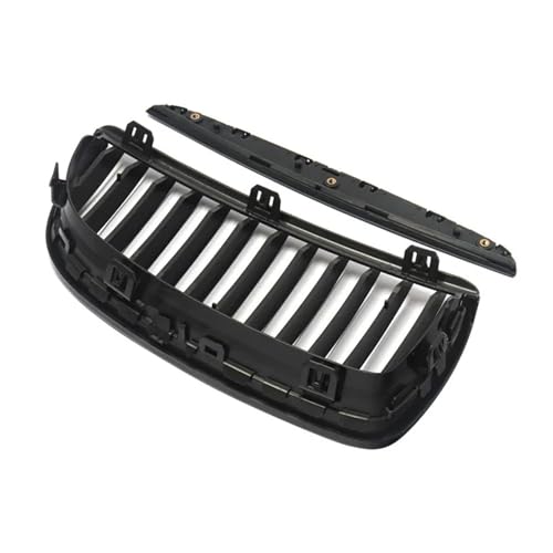 Rejilla de radiador delantera doble en negro brillante para coche BMW Serie 3 E90 E91 2005-2008 3