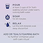 Dr Teal's Pure Epsom Salt Soak, Sleep Blend with Melatonin, Lavender & Chamomile Essential Oils, 3 lbs - Image 4