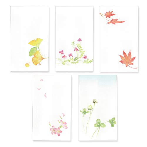 かみもん ぽち袋 草ばなシリーズ 5種×5枚 25枚入り es5set5