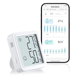 Inkbird Termómetro Higrómetro WiFi,IBS-TH3-PLUS Sensor Temperatura Interior WiFi con Pantalla LCD,App Soporta,Alerta y Almacenamiento Datos,Termómetro y Higrómetro Digital para Bodega, Invernadero
