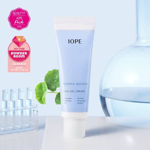 Iope Derma Cica Gel Cream 1.69 Fl.oz- Cica Cream For Soothing & Healing Skin Barrier With Centella Asistica, Madecassoside Day & Night Repair Cica Gel Cream Without Paraben By Amorepacific #TOP5