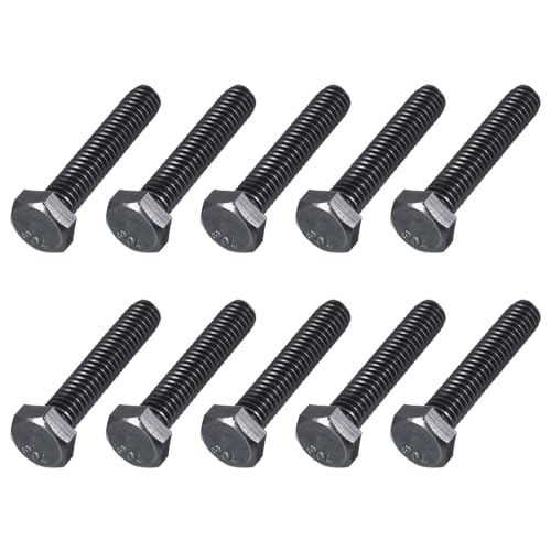 Image of METALLIXITY Hex Head Bolts (5 /16-18 x 1-1 /2 inch) 20Pcs, 304 Stainless Steel 18-8, Fully Threaded, External Hex Drive, Hex Head Screw Bolt, Black Oxide