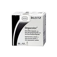 Algopix Similar Product 3 - Leitz Orgacolor 66001000 Number Sign