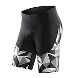 Santic サイクルショットパンツ サイクルパンツ サイクリングウェア レーサーパンツ スポンジパッド付 自転車 メンズ グレーL