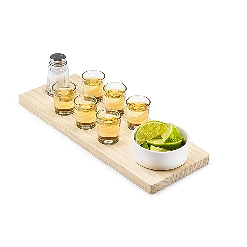 #winning Connoisseur Creations Complete Tequila Slammers Serving Set with Glasses & Board