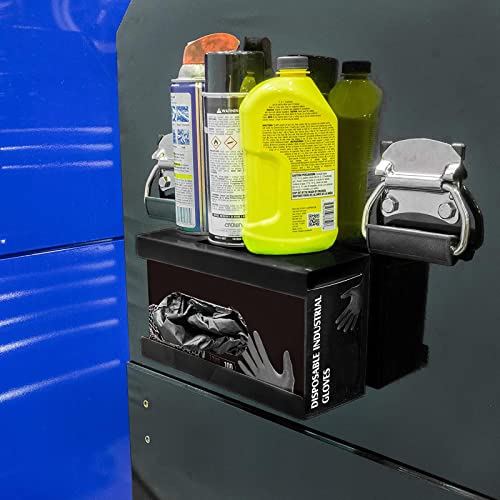 Mayouko Magnetic Glove Dispenser Holder, Box Holder Wall Mount For Tissues, Disposal Gloves, Wipes, Tool Cart Accessory, 8Lbs, Mount Onto A Tool Box Or In Garages, Workshops And Kitchens #TOP6