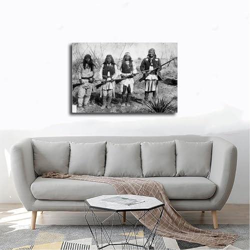Impression sur toile Geronimo de qualité supérieure avec cadre