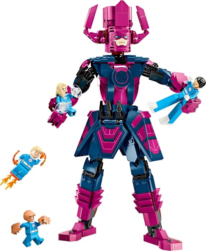 | Marvel Fantastici Quattro Contro Personaggio Costruibile di Galactus, Giocattolo con le Minifigure di Mr. Fantastic, Donna Invisibile, La Cosa e Torcia Umana, Giochi per Bambini da 9 Anni 76316 - Lego - Immagine 7