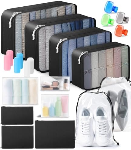 All-in-One 22 Pcs Packing Cubes for Travel Essentials –Includes C...