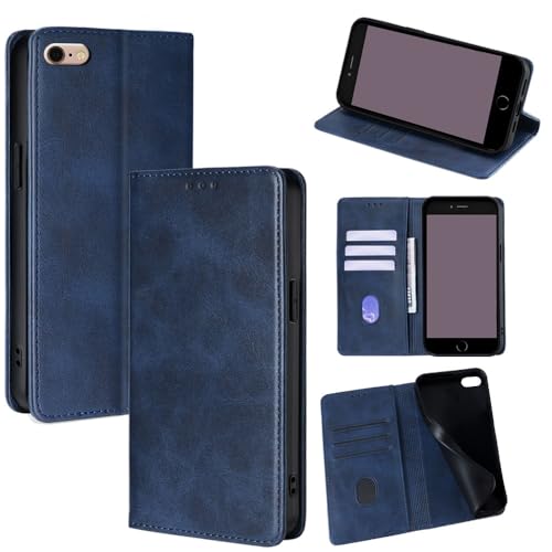 Funda Compatible con Samsung Galaxy S9 Plus Funda con Cierre magnético y Soporte Plegable para Tarjetas y Cartera Blue