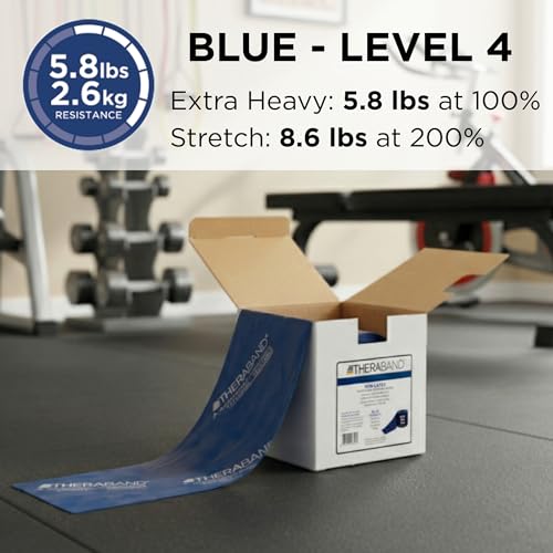 Image of THERABAND Resistance Band, Gold, Max, 25-Yard Roll, Latex-Free, Elastic Band for Exercise, Physical Therapy, Yoga, Pilates, Stretching, Home Workouts, Color-Coded for Easy Resistance Levels