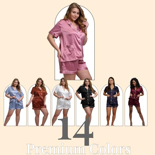 Personalized Luxury Pajama Set for Women with Sleeping Mask & Scrunchie - 2 pieces PJs - Satin Bridesmaids Pajamas3