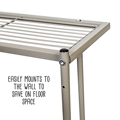 Porte-serviettes Honey-Can-Do BTH-09098 en acier au design épuré nickel satiné