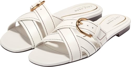Cole Haan Cole Haan Women's Sandals - Velma Buckle Slide, Powder Leather, 7.5-B US