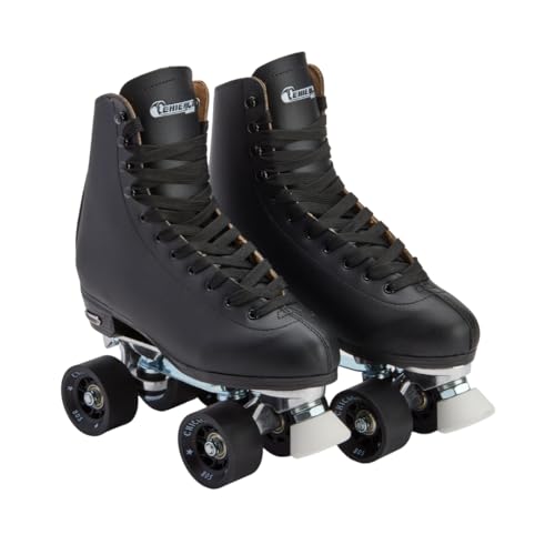 Chicago Quad Roller Skates for Girls & Boys – Durable, Top Performance Indoor/Outdoor Use or Roller Derby - Classic Deluxe Leather High-Top Boots with 60mm Urethane Wheels & Semi-Precision Bearings