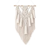 Vetin Macrame Wall Hanging Girlande, handgeknüpfter Makramee Wandbehang