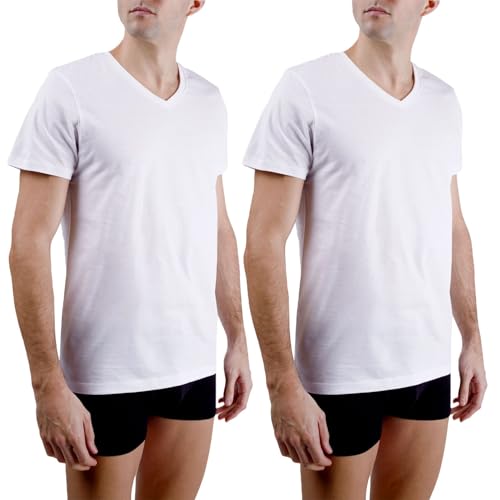 pierre cardin underwear Herren Pca/1/Tvc/Sigx2 T-Shirt, weiß, L (2er Pack)