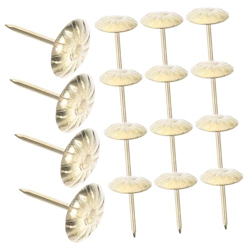 OSALADI 200pcs Chrysanthemum Bubble Nails for Furniture Metal Door Nails Antique Sofa Tacks Multi-Function Decorative Tacks
