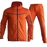 Ropa De Fitness Mallas Deporte Hombre Pantalones Deporte Hombre Conjunto Chandal Hombre Camiseta Compresión De Manga Larga Hombre Camiseta Gym Hombre Pantalon Chandal Naranja Naranja M