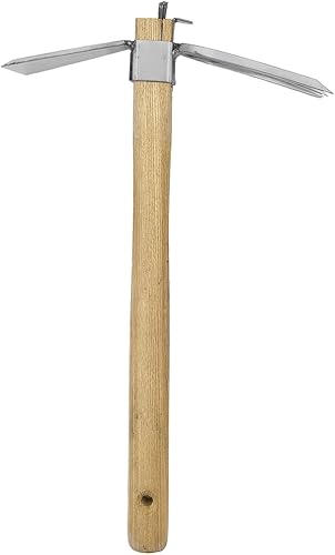 Miniatura 3 de Zenport J608 Combo de azadahorquilla, cabezal de hoja de acero inoxidable de 3.25 pulgadas y horquilla de 4 puntas