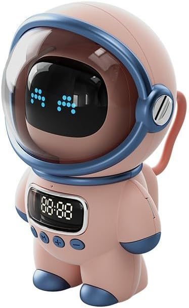 Smart AI Robot Wireless Speaker - 6W RMS, Bluetooth 5.1 + EDR, FM Radio, Interactive Sound & Learning -Companion For Home Use(Pink)