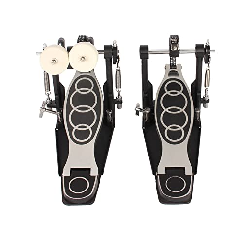 Pedal para Batería Doble de Aleación Zinc-Aluminio Negro miniatura 2