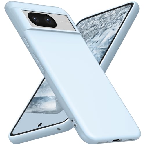 Image of X-level for Google Pixel 8 Case Slim Fit Soft Flexible TPU [Guardian Series] Ultra-Thin Grip Matte Finish Coating Phone Back Cover Light Shockproof Protective Case for Women Men-Lightblue