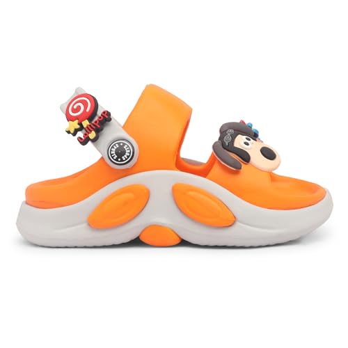 Image of Kids Cartoon Character Sports Sandals Lightweight Soft Sole Slip-On Sandals with Adjustable Back Strap for Boys & Girls