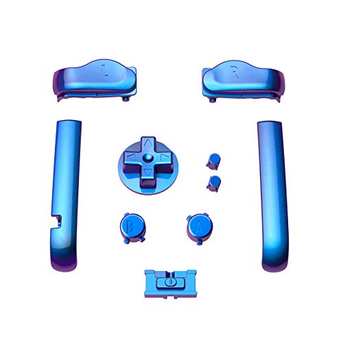 image for eXtremeRate Chameleon Purple Blue Replacement Full Set Buttons for Gam