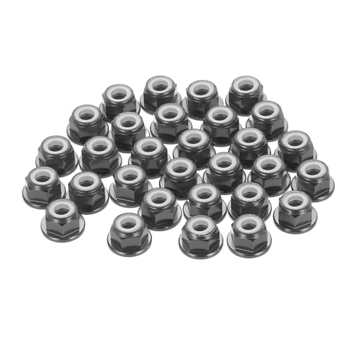 Écrous de verrouillage M4 anti-desserrage en aluminium à bride dentelée pour vissage stable x30