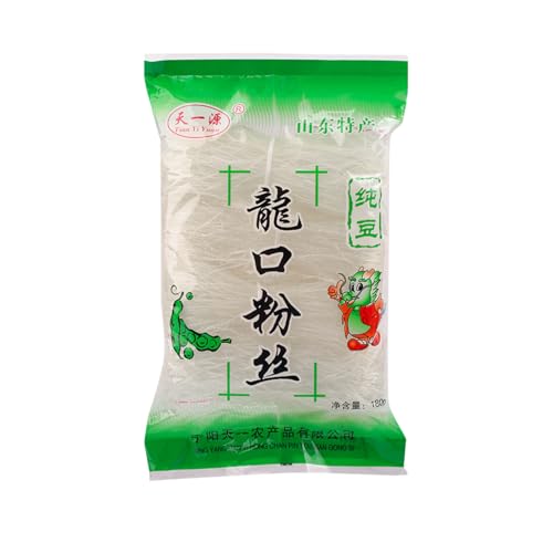 BaiLiSnacky Fideos De Longkou Auténticos - Almidón De Frijol Mungo Para Sopas Asiáticas Ensaladas Y Salteados - Textura Al Dente Largos Para Saltear Rápido (Fideos Longkou -180 g)