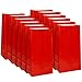 Price comparison product image Vibrant Ruby Red Paper Party Bags (25cm x 13cm) 12 Count - Perfect for Celebrations and Events
