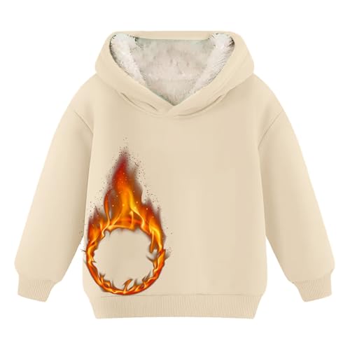 Boys Girls Fleece Pullover Tops Hooded Sweatshirt Solid Sherpa Hoodie for Teen Girl Winter Outwear Jacket Coat3