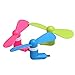 Geekercity 3 Pack Cell Phone Mini Fan Portable Super Mute Micro Cooler Cooling Mini Fan for Android Cell Phones Samsung Galaxy S3 S4 S5 S6 S7 Note 2 3 4 5 HTC LG (Random Color)