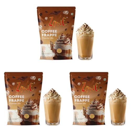 Image of Zone Coffee Frappe Powder | Premium Cafe-Style Coffee Base for Frappes, Cold Coffees, Iced Coffees, Milkshakes & Desserts | Smooth & Creamy Instant Mix | 1kg Pack - More Servings, Perfect For Cafe Restaurants & Professional Use