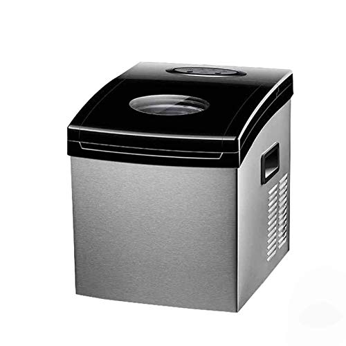 Fabricadora de cubos de hielo portátil para encimera, 24 cubos listos en 12-20 minutos, fabricadoras compactas de cubos de hielo de acero inoxidable, para camping, hogar, cocina y oficina miniatura 1