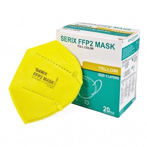 Fiducia NFW FFP2 Lot de 25 masques respiratoires 4 couches pour le visage et le nez - Masques de protection pour le visage à trois couches en matériaux 100 % imperméables avec boucles d'oreilles