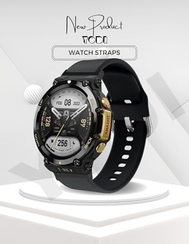 Image of YODI Strap Band Compatible with Amazfit T-Rex 2 Smartwatch Only Soft Silicone | Nylon | Chain | Leather Watch Straps with Installation Adjuster Tool For Amazfit TRex 2