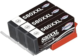 Paeolos 580 Black Ink Cartridges for Canon PGI-580 PGBK for Canon Pixma TS705 TS6350 TS6250 TS8350 TR8550 TR7550 TS9150 TS8150 TS8250 TS6150 TS6151 TS8251 TS9550 TS8151 TS8152 TS9150