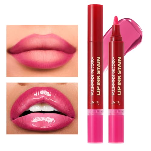 Veasbuu リップメイクセット,発色の良いステインリップグロス ぷるぷるオイルセット 女性向け - うるおい美容コスメ プレゼントに最適