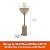 Modern Leisure Basics Stand-Up Patio Heater Cover - Water-Resistant and Weather-Resistant Fabric - Heavy-Duty Outdoor Furniture Protection - 30" D (Top) x 18.5" D (Bottom) x 94" H - Khaki