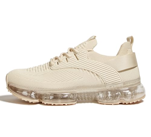 Image of LUCKY STEP Women Air Cushion Fashion Sneakers | Breathable Casual Comfortable Lightweight Walking Shoes