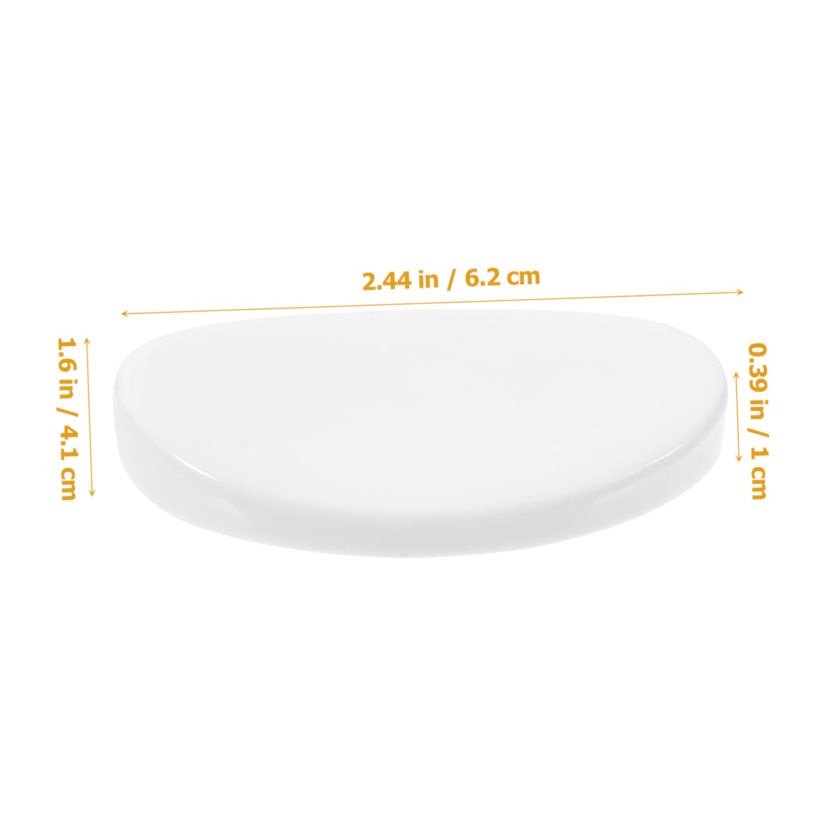 Garneck 6pcs White Fork Holder Ceramics Serving Utensils Chopsticks Rests Holder Kitchen Utensils Rack