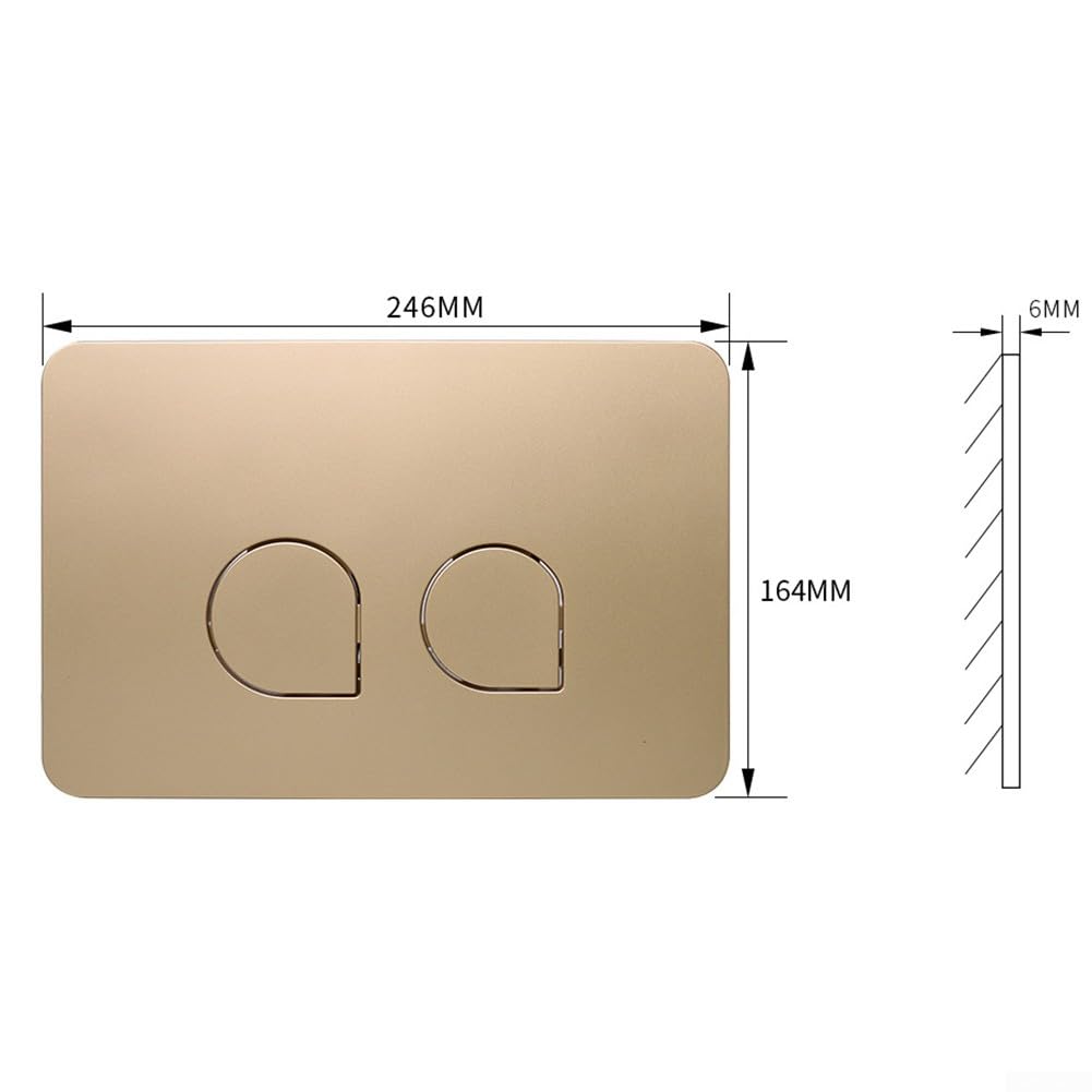 Piastra di scarico WC a doppio scarico con due pulsanti, adatta per Geberit UP300 UP320 e Sigm-Series 01/10/20/21/30/50/60, pannello cisterna per arredamento moderno del bagno (bianco)
