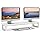 YAOHUOO Dual Monitor Stand Riser, 39Inch Large Monitor Stands for 2 Monitors, Computer Monitor Stand, Wooden Desktop Oraganizer Shelf for Office Desk Computer,Laptop,TV