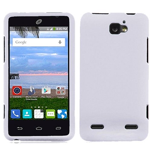 Mystcase (TM Rubberized Hard Matte Snap On Case Phone Cover for ZTE Zephyr Z752C (White)