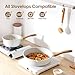 SENSARTE Nonstick Ceramic Cookware Set 13-Piece, Healthy Pots and Pans Set, Non-toxic Kitchen Cooking Set with Stay-Cool Handles, Silicone Tools and Pot Protectors, PFAS and PFOA Free
