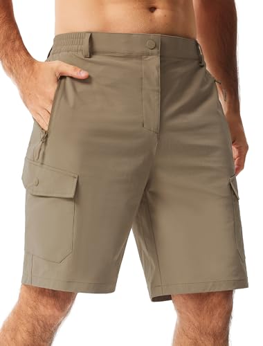 Image of Libin Men's Hiking Cargo Shorts with Pockets Work Shorts
