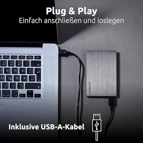 Intenso Disco Rigido Esterno Usb 3.0 2,5'' 1Tb Alluminio - 3